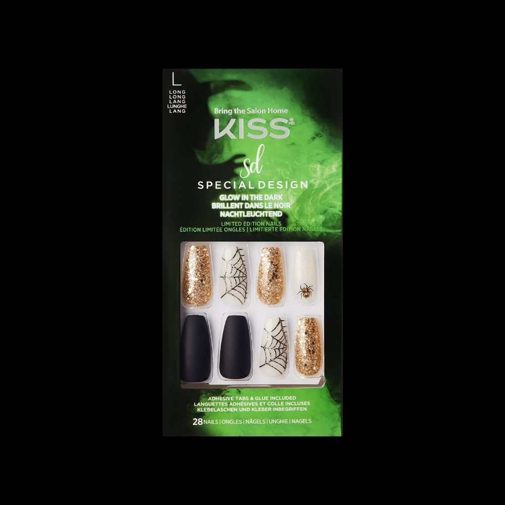 KISS Halloween Special Design Coffin Press On Nails